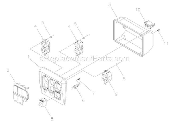 Page B Diagram and Parts List for 030380-0  Briggs and Stratton Generator